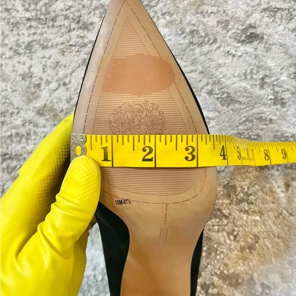 Vince Camuto Black Suede Block Heel Pumps – Size 10M / EU 41.5 - Picture 11 of 13